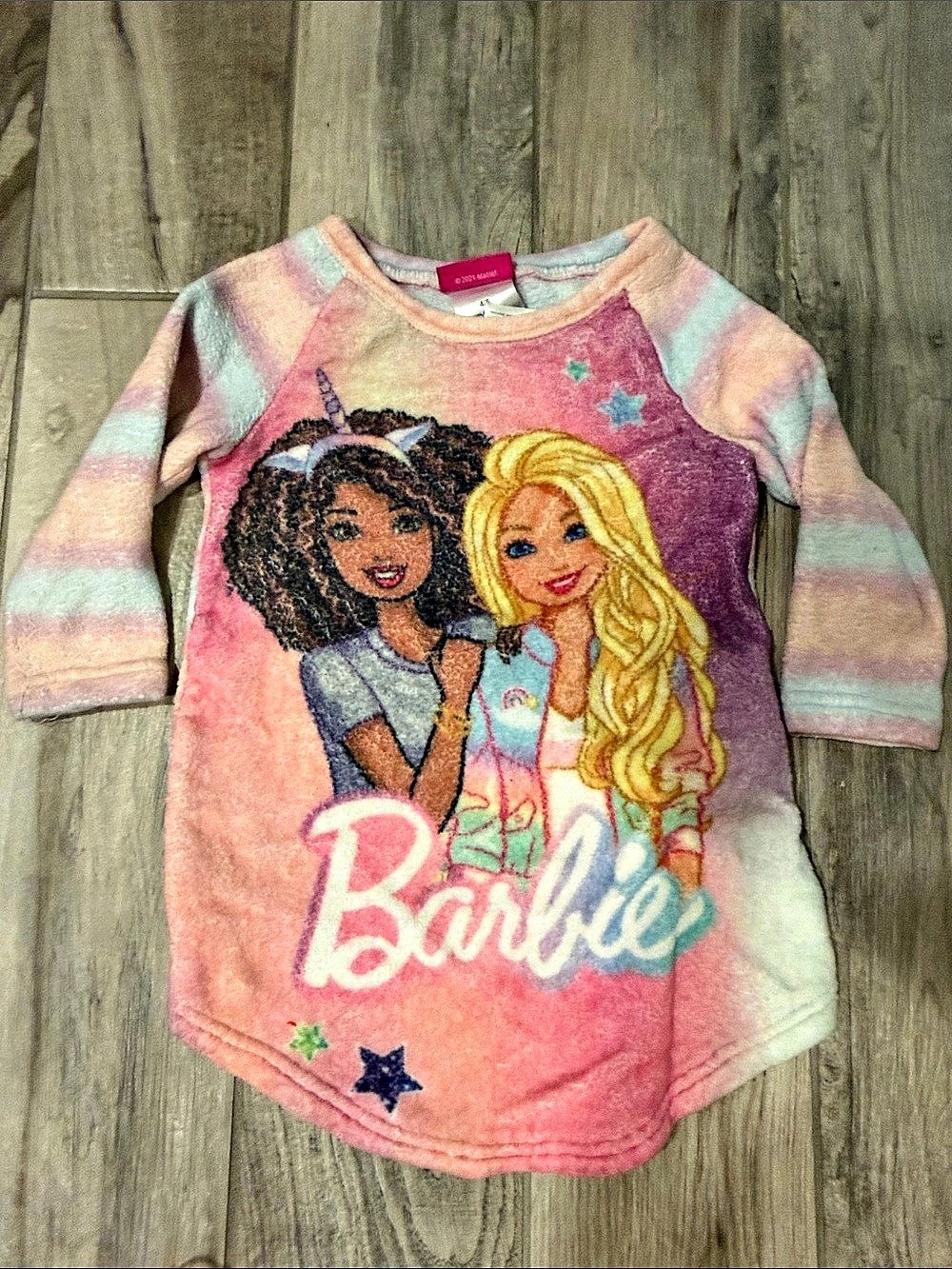 Barbie Graphic Striped Bodysuit